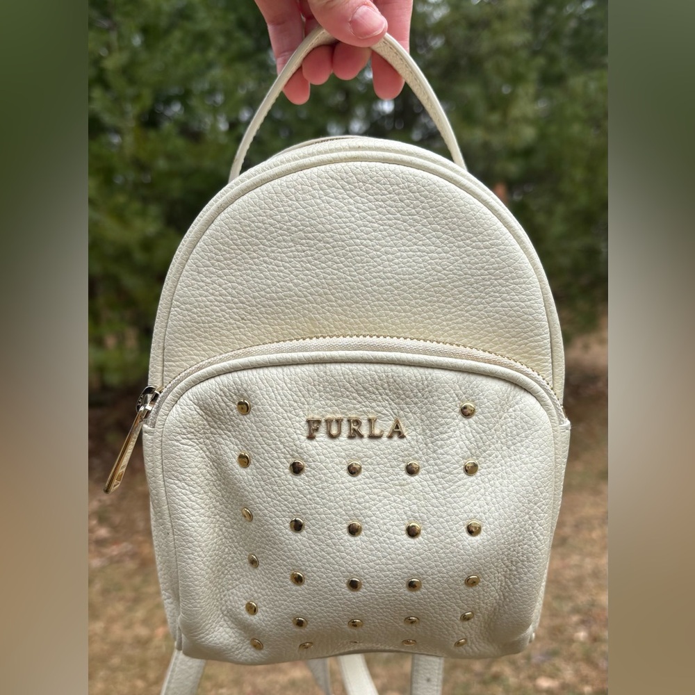 Furla Mini Leather Backpack - image 1